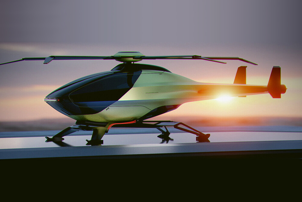Radek Stepan's CEA Electric Helicopter medium-lift passenger concept design rotorcraft with NOTAR technology Radek Stepan's CEA Electric Helicopter medium-lift passenger concept design rotorcraft with NOTAR technology